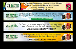 Zip Posters Creative Review Banner AD | Banner-Design von webwinner