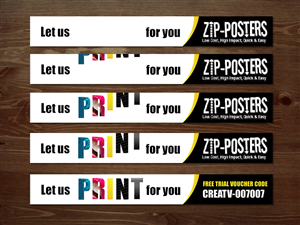 Zip Posters Creative Review Banner AD | Banner-Design von MNM