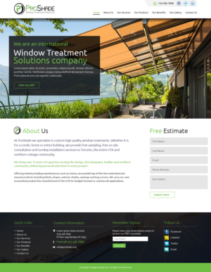 Window Treatment business needs website redesigned. | Web-Design von Tpith