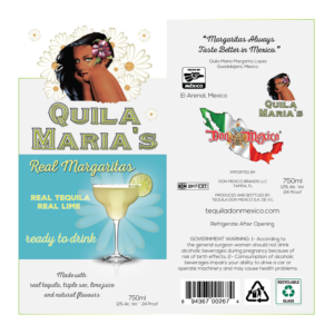 QUILA MARIA's MARGARITA BOTTLE LABEL | Etikett-Design von Sophie DL