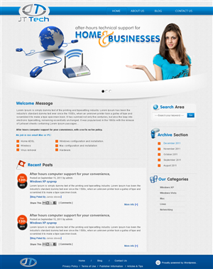 Wordpress Design by webxvision for this project | Design: #535668