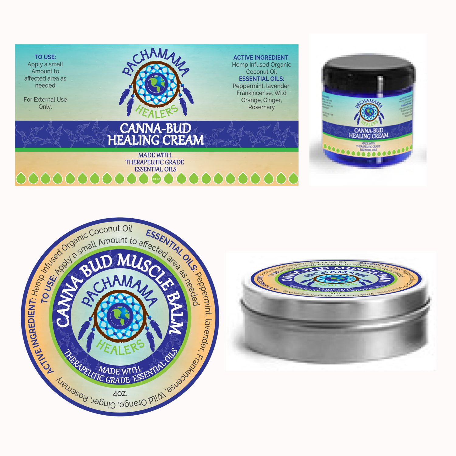 Label Design by Soula Vetter for Pachamama Healers | Design #13078104