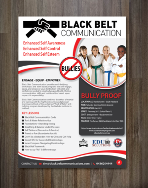 Promotional Flyer for Black Belt Communication | Flyer-Design von alex989