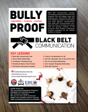 Promotional Flyer for Black Belt Communication | Flyer-Design von Alexandar