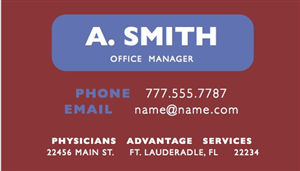 Business Card Design by bh.boggess for Physicians Advantage Services, Inc. | Design #2451077