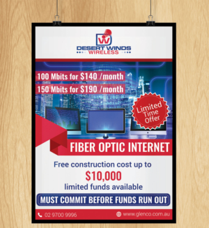 Fiber Optic Internet flyer promotion Winter 2016-2017 | Flyer Design by SAI DESIGNS