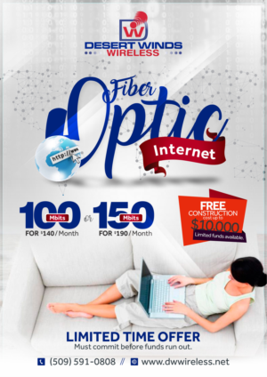 Fiber Optic Internet flyer promotion Winter 2016-2017 | Flyer Design by Marketing Wings