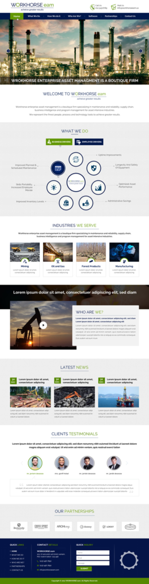 Workhorse Enterprise Asset Management  | Web Design by Sbss