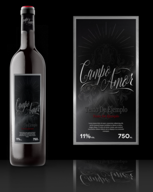 etiqueta para marca de vino Campo Amor | Label Design by Light Hand Design