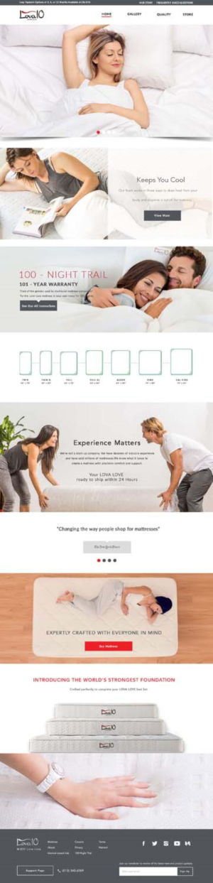 An Iconic transformation in mattress design and comfort. | Web Design by bdesigner9