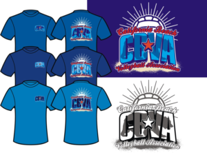 T-shirt Design by Rendell Sueña for California Beach Volleyball Association | Design #13256017