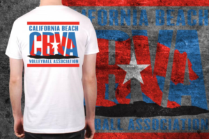 T-shirt Design by Elmer G. Amante for California Beach Volleyball Association | Design #13363504