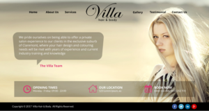 Website design for luxury private hair salon | Web Design by Creative Design