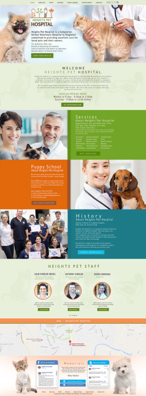 Web-Design von Impressive Sol für Heights Pet Hospital | Design #13398460