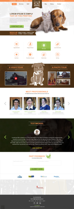 Web-Design von Samir Mirza für Heights Pet Hospital | Design #13386374