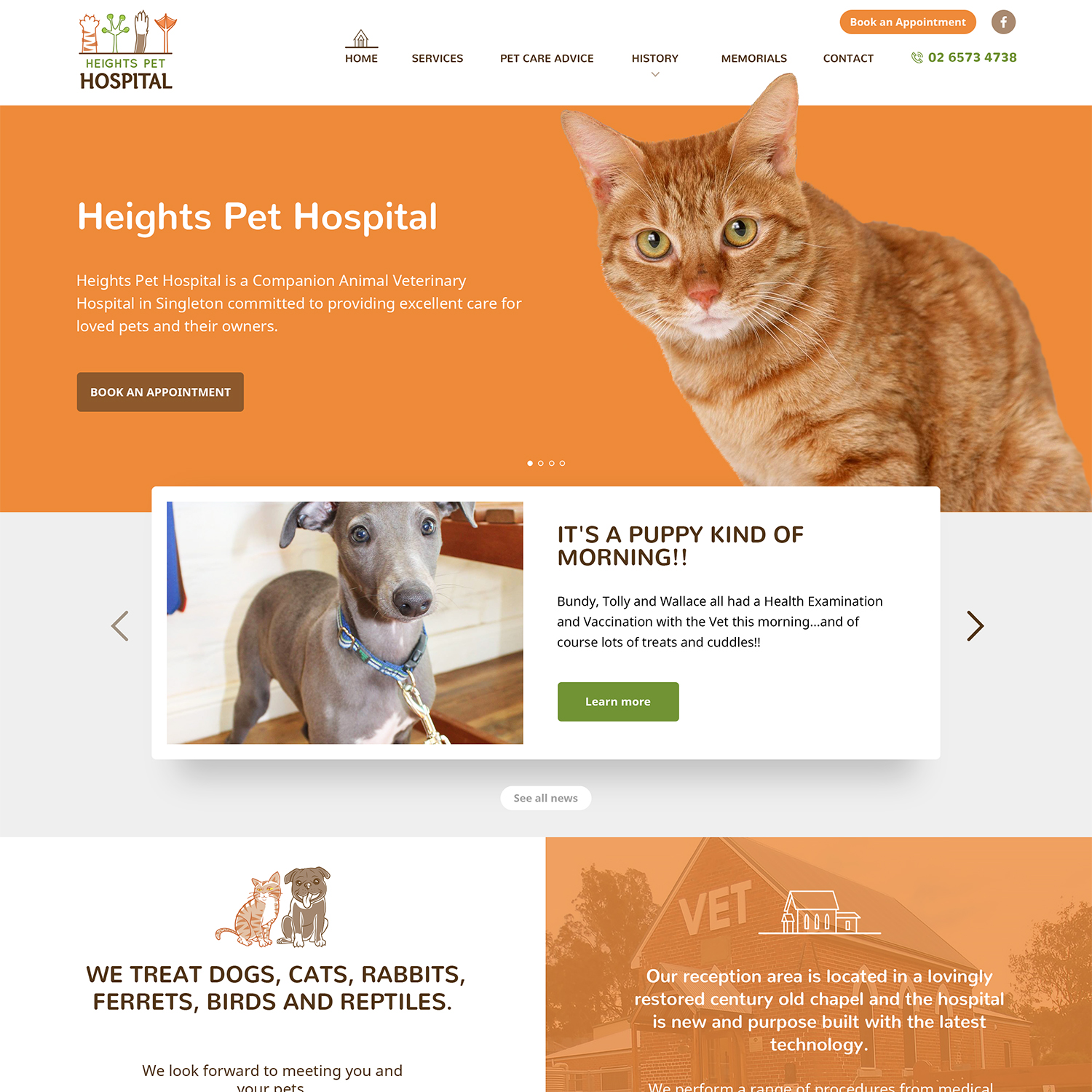 Web-Design von Cherry Garden für Heights Pet Hospital | Design #13329781