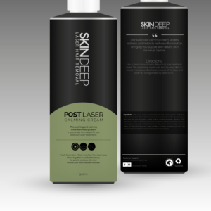 Packaging design for aloe lotion bottle for a Laser Clinic    | Packaging Design by Garth Jones