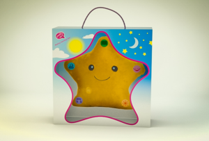 toy packaging for star shaped pillow | Verpackungs-Design von TAC Design