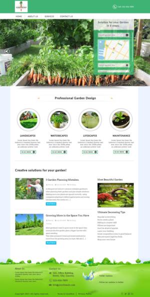 Homegrown Harvest - Online-only garden installation company | Web Design by bdesigner9