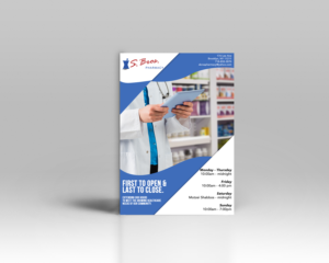 EXTENDED Store hours to serve your healthcare needs | Flyer Design by Luniere Designs