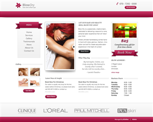 Beauty Salon Industry - Web Design Project | Web Design by Lauren