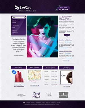 Beauty Salon Industry - Web Design Project | Web Design by AriefK