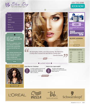 Beauty Salon Industry - Web Design Project | Web Design by ShreejiAkshar