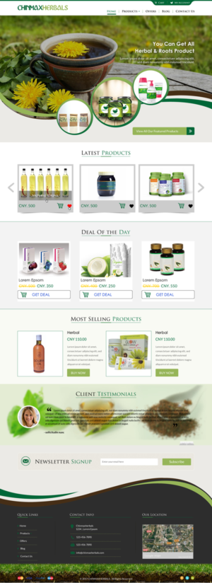 Chinese Herbal and Roots Shop design | Web-Design von Sbss