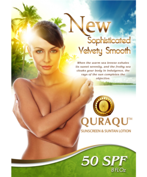 Quraqu Sunscreen and Tanning Lotion Flyer | Flyer Design by jeffdefy