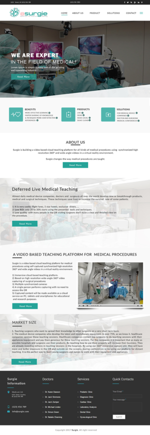 eSurgie medical teaching of the future | Web-Design von bdesigner9