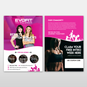 Flyer-Design von Kishaloy_D für EvoFit, LLP | Design #13723205