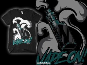 VAPE (E-Cigarette) T-Shirt Design Let Your Creativity Shine | T-Shirt-Design von Athird Creatives