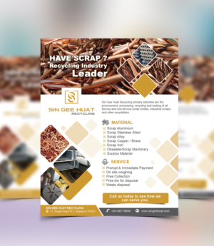 One Page Brochure for Metal Recycling Company | Broschüren-Design von Achiver