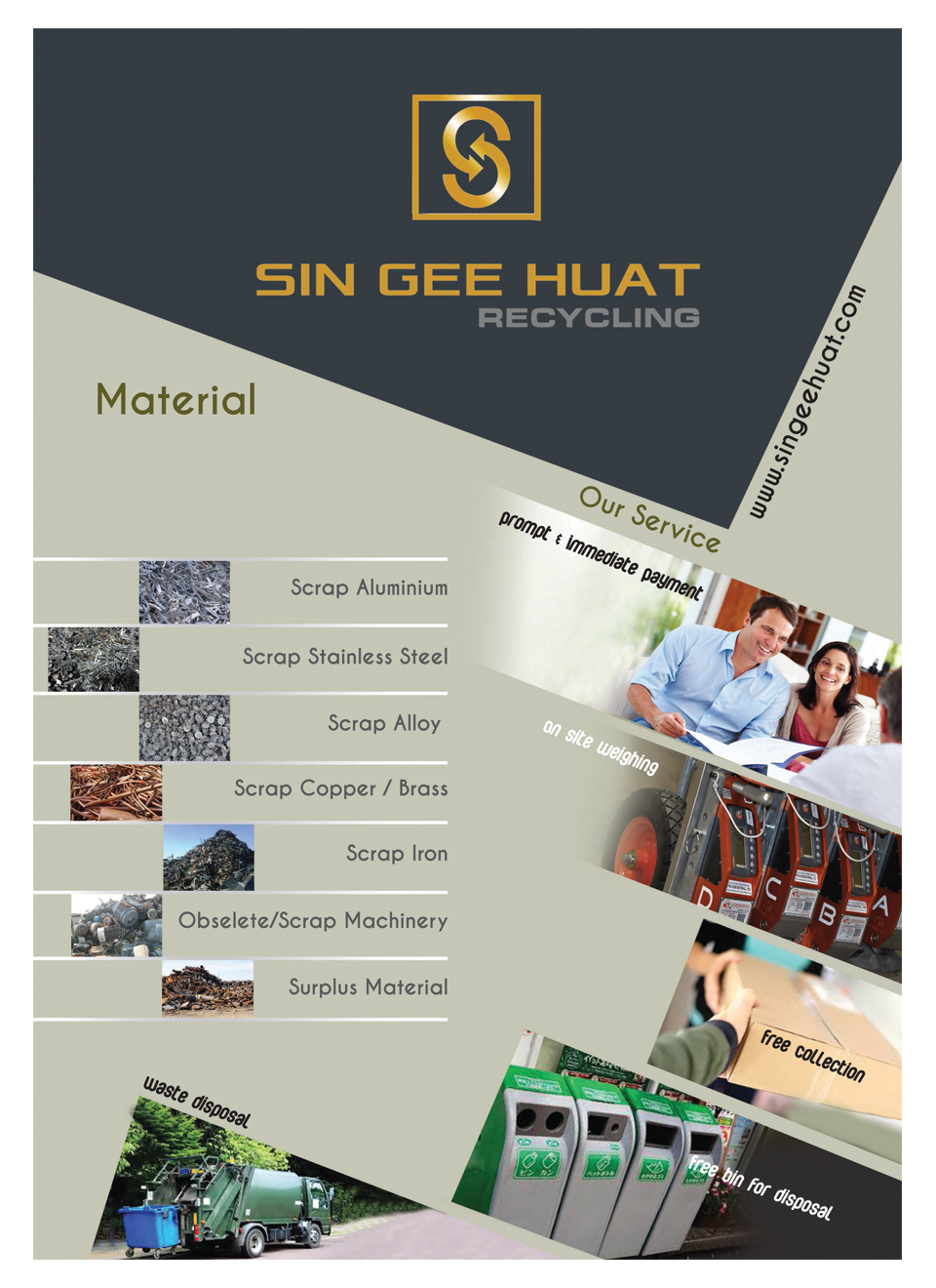 Brochure Design by joshykumaran for Sin Gee Huat Recycling | Design #13642260