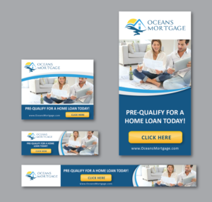 Oceans Mortgage - Banner Ads for Re-Marketing Campaigns           | Banner Ad Design by alex989