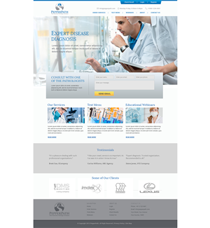 Design website home page for pathology consulting company | Web Design by Emmanuel