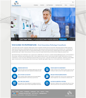 Design website home page for pathology consulting company | Web Design by MIND