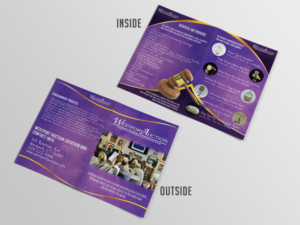 Auction Gallery Consignment info brochure | Brochure Design by Lesaba Design