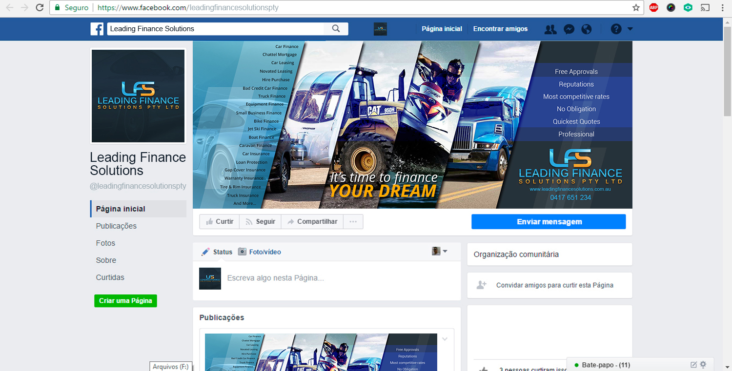 Facebook-Design von Nightmist für Leading Finance Solutions Pty Ltd | Design #14145177