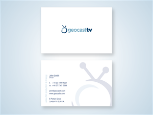 Schreibwaren-Design von bluejet für Geocast TV | Design #2535964