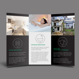 DL size flyer design for renovations and extensions construction company | Flyer Design by banedsgn