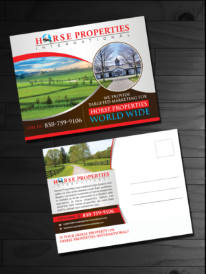 Horse Properties International Post Cards 2018 | Postcard Design by innovative earth