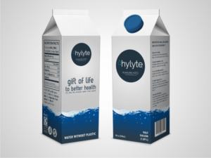 Grocery store half gallon water carton  | Verpackungs-Design von kokoriko