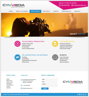 Media and Film Company Needs a New Website | Web Design by -Marc-