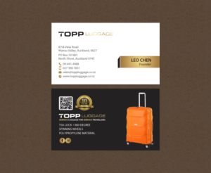 Business Card Design by chandrayaan.creative for Topp Luggage | Design #14138831