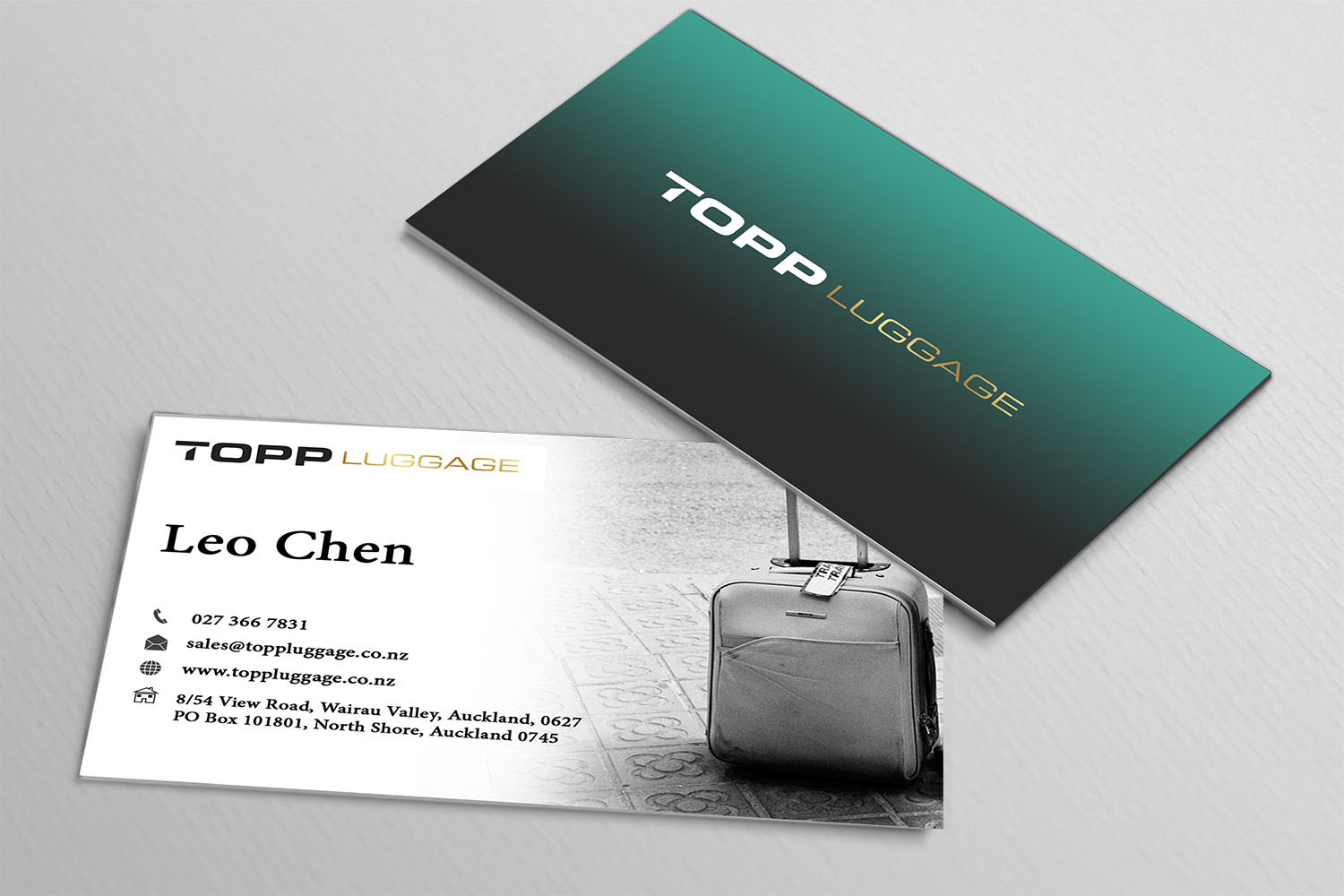 Business Card Design by avde17sharif for Topp Luggage | Design #14209303