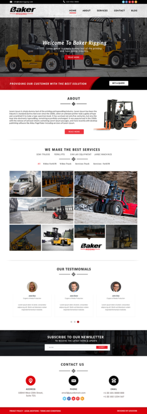 Rig up a website for a Rigging Company | Web Design by bdesigner9