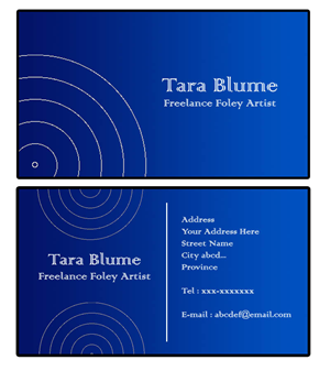 Business Card Design by jayasri