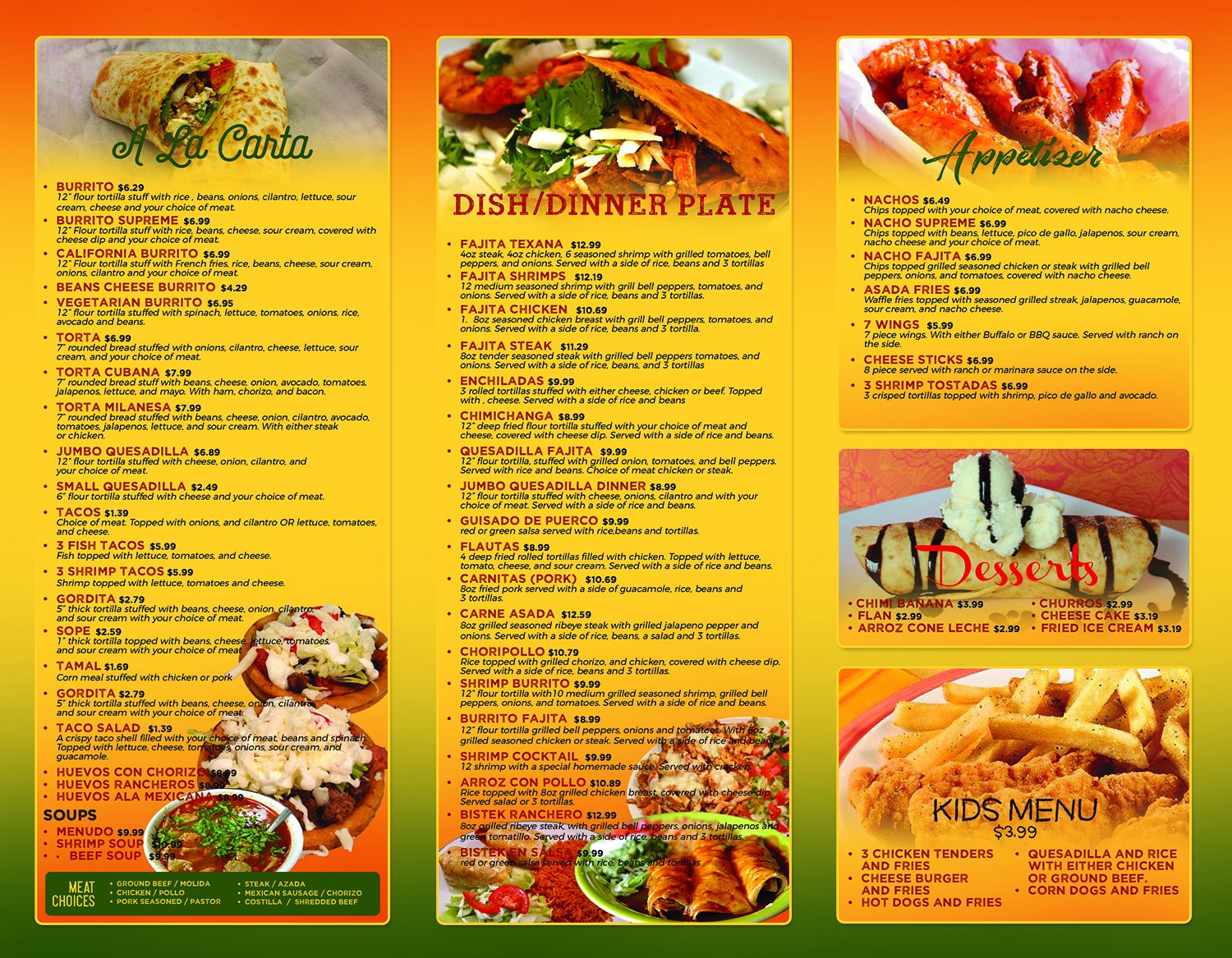 Menu Design by mrmrnjr for this project | Design #14233485