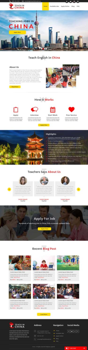 English Teacher China | Web-Design von bdesigner9